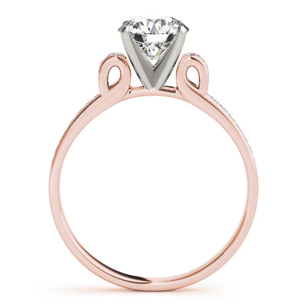 Statement Prong-Set Round Diamond Engagement Ring in 10K/14K gold and platinum with certified lab-grown or natural diamonds