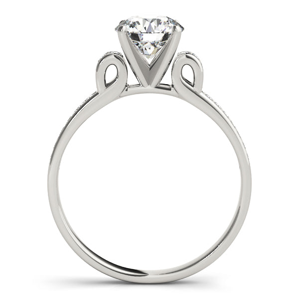 Statement Prong-Set Round Diamond Engagement Ring in 10K/14K gold and platinum with certified lab-grown or natural diamonds