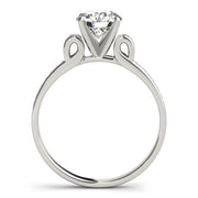 Statement Prong-Set Round Diamond Engagement Ring in 10K/14K gold and platinum with certified lab-grown or natural diamonds
