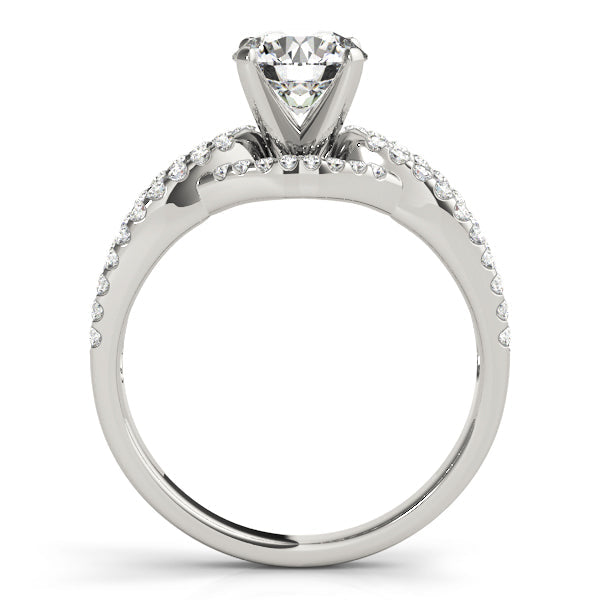 Heirloom Multi-Row Round Diamond Engagement Ring in 10K/14K gold and platinum with certified lab-grown or natural diamonds