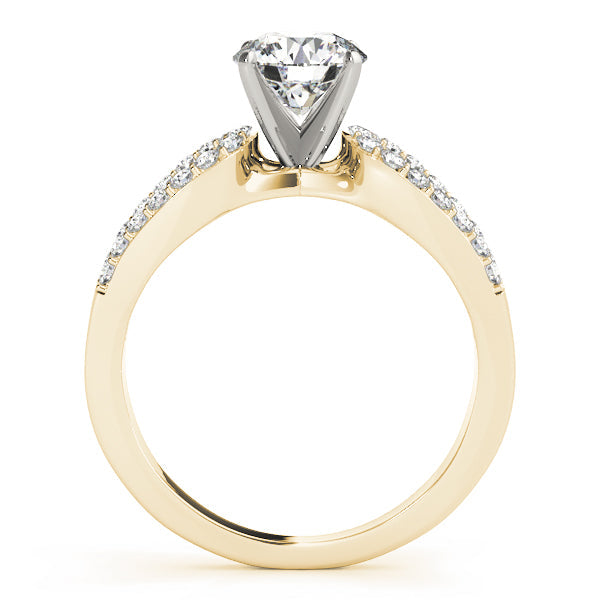 Iconic Multi-Row Round Diamond Engagement Ring in 10K/14K gold and platinum with certified lab-grown or natural diamonds