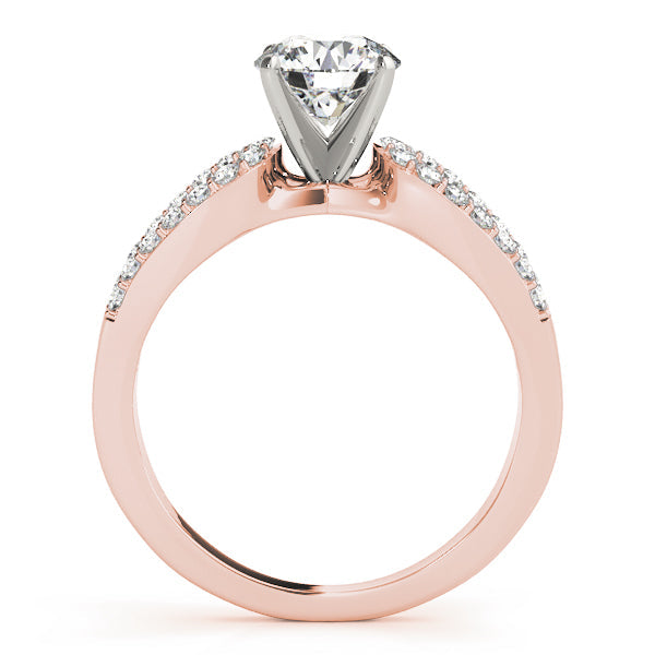 Iconic Multi-Row Round Diamond Engagement Ring in 10K/14K gold and platinum with certified lab-grown or natural diamonds