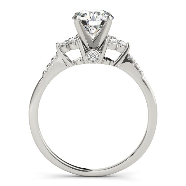 Artisan Remounts Round Diamond Engagement Ring in 10K/14K gold and platinum with certified lab-grown or natural diamonds