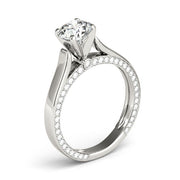 Celestial Remounts Round Diamond Engagement Ring in 10K/14K gold and platinum with certified lab-grown or natural diamonds