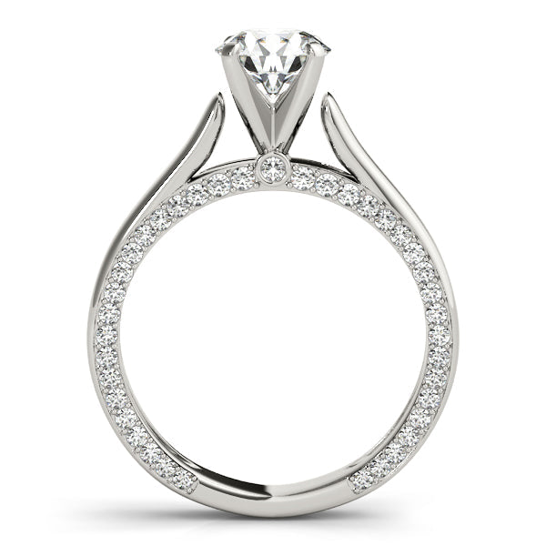 Celestial Remounts Round Diamond Engagement Ring in 10K/14K gold and platinum with certified lab-grown or natural diamonds
