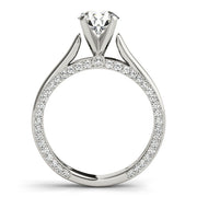 Celestial Remounts Round Diamond Engagement Ring in 10K/14K gold and platinum with certified lab-grown or natural diamonds