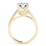 Exquisite Channel-Set Round Diamond Engagement Ring in 10K/14K gold and platinum with certified lab-grown or natural diamonds