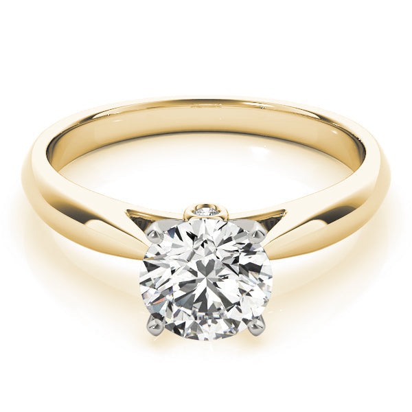 Eternal Solitaires Round Diamond Engagement Ring in 10K/14K gold and platinum with certified lab-grown or natural diamonds
