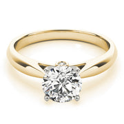 Eternal Solitaires Round Diamond Engagement Ring in 10K/14K gold and platinum with certified lab-grown or natural diamonds