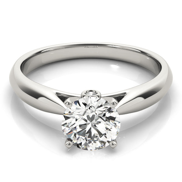 Eternal Solitaires Round Diamond Engagement Ring in 10K/14K gold and platinum with certified lab-grown or natural diamonds