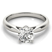 Eternal Solitaires Round Diamond Engagement Ring in 10K/14K gold and platinum with certified lab-grown or natural diamonds