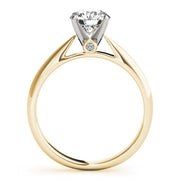 Eternal Solitaires Round Diamond Engagement Ring in 10K/14K gold and platinum with certified lab-grown or natural diamonds
