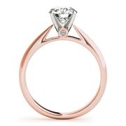 Eternal Solitaires Round Diamond Engagement Ring in 10K/14K gold and platinum with certified lab-grown or natural diamonds