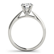Eternal Solitaires Round Diamond Engagement Ring in 10K/14K gold and platinum with certified lab-grown or natural diamonds