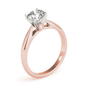 Eternal Solitaires Round Diamond Engagement Ring in 10K/14K gold and platinum with certified lab-grown or natural diamonds