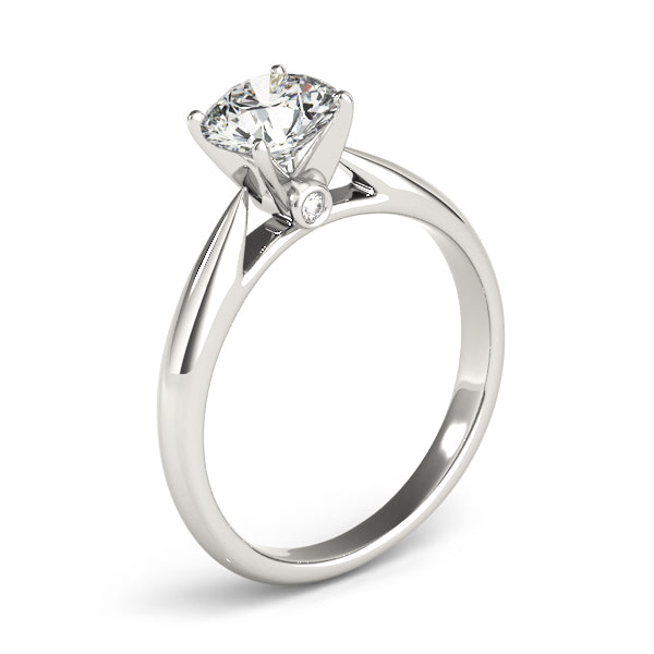 Eternal Solitaires Round Diamond Engagement Ring in 10K/14K gold and platinum with certified lab-grown or natural diamonds