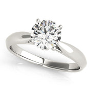 Eternal Solitaires Round Diamond Engagement Ring in 10K/14K gold and platinum with certified lab-grown or natural diamonds
