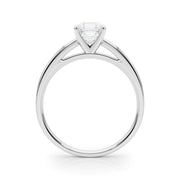 Radiant Solitaires Any Shape Round Diamond Engagement Ring in 10K/14K gold and platinum with certified lab-grown or natural diamonds