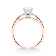 Radiant Solitaires Any Shape Round Diamond Engagement Ring in 10K/14K gold and platinum with certified lab-grown or natural diamonds