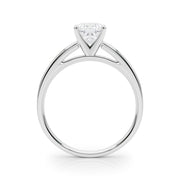 Radiant Solitaires Any Shape Round Diamond Engagement Ring in 10K/14K gold and platinum with certified lab-grown or natural diamonds