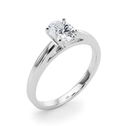 Radiant Solitaires Any Shape Round Diamond Engagement Ring in 10K/14K gold and platinum with certified lab-grown or natural diamonds