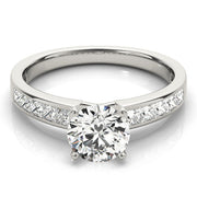 Couture Fancy Shape Remounts Princess Diamond Engagement Ring in 10K/14K gold and platinum with certified lab-grown or natural diamonds