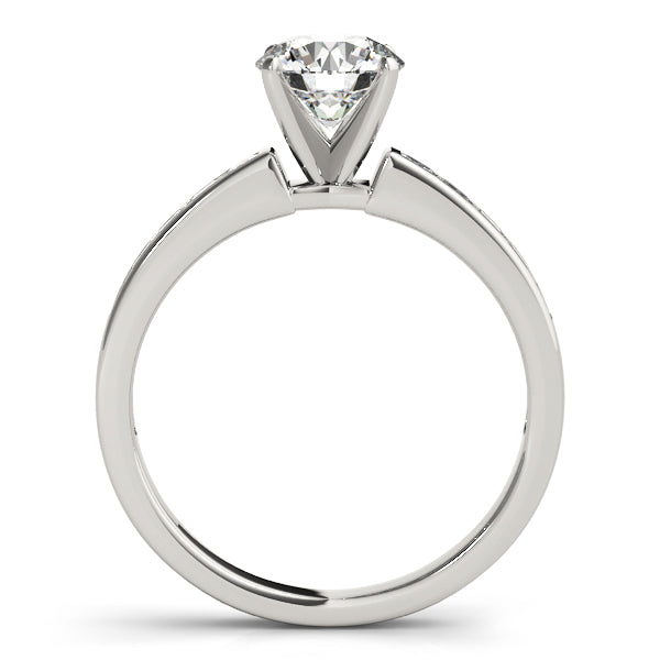 Couture Fancy Shape Remounts Princess Diamond Engagement Ring in 10K/14K gold and platinum with certified lab-grown or natural diamonds
