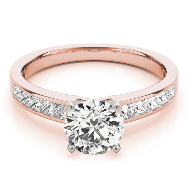 Couture Fancy Shape Remounts Princess Diamond Engagement Ring in 10K/14K gold and platinum with certified lab-grown or natural diamonds