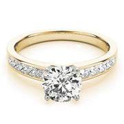 Couture Fancy Shape Remounts Princess Diamond Engagement Ring in 10K/14K gold and platinum with certified lab-grown or natural diamonds