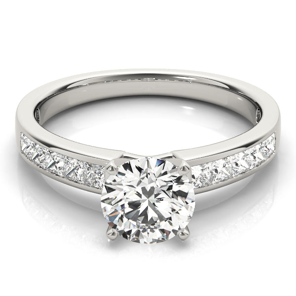 Couture Fancy Shape Remounts Princess Diamond Engagement Ring in 10K/14K gold and platinum with certified lab-grown or natural diamonds