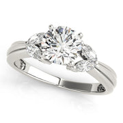 Romantic Fancy Shape Remounts Marquise Diamond Engagement Ring in 10K/14K gold and platinum with certified lab-grown or natural diamonds
