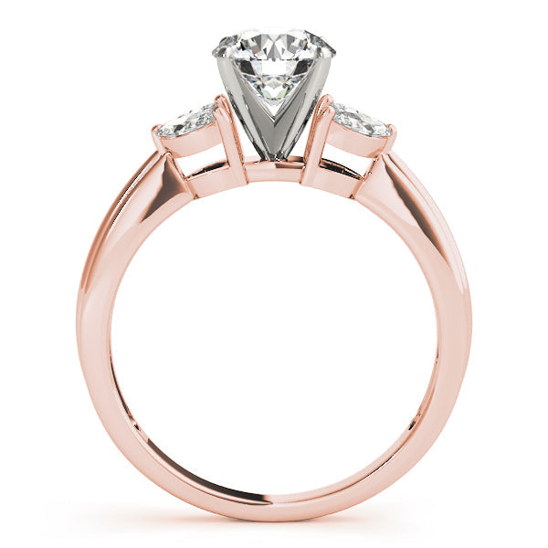 Romantic Fancy Shape Remounts Marquise Diamond Engagement Ring in 10K/14K gold and platinum with certified lab-grown or natural diamonds