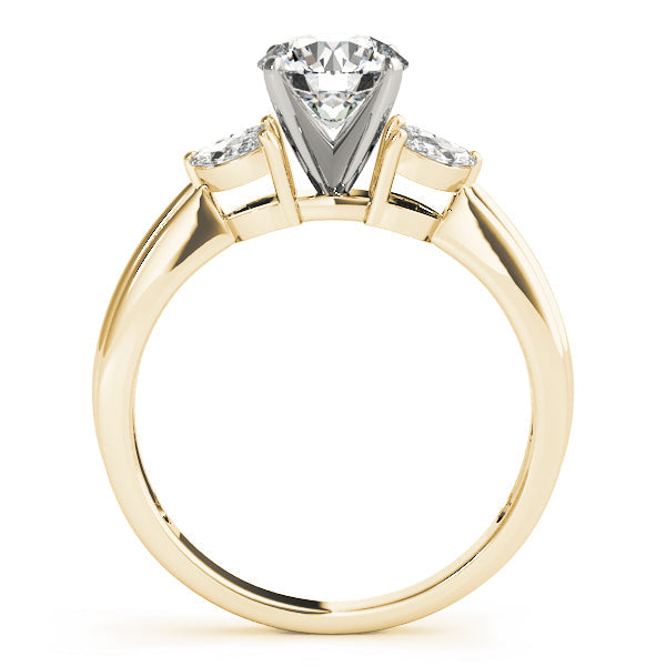 Romantic Fancy Shape Remounts Marquise Diamond Engagement Ring in 10K/14K gold and platinum with certified lab-grown or natural diamonds
