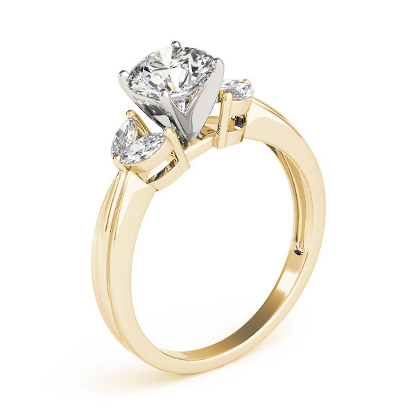 Romantic Fancy Shape Remounts Marquise Diamond Engagement Ring in 10K/14K gold and platinum with certified lab-grown or natural diamonds