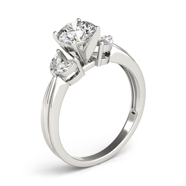 Romantic Fancy Shape Remounts Marquise Diamond Engagement Ring in 10K/14K gold and platinum with certified lab-grown or natural diamonds