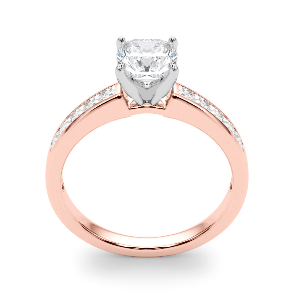 Lustrous Fancy Shape Remounts Princess Diamond Engagement Ring in 10K/14K gold and platinum with certified lab-grown or natural diamonds