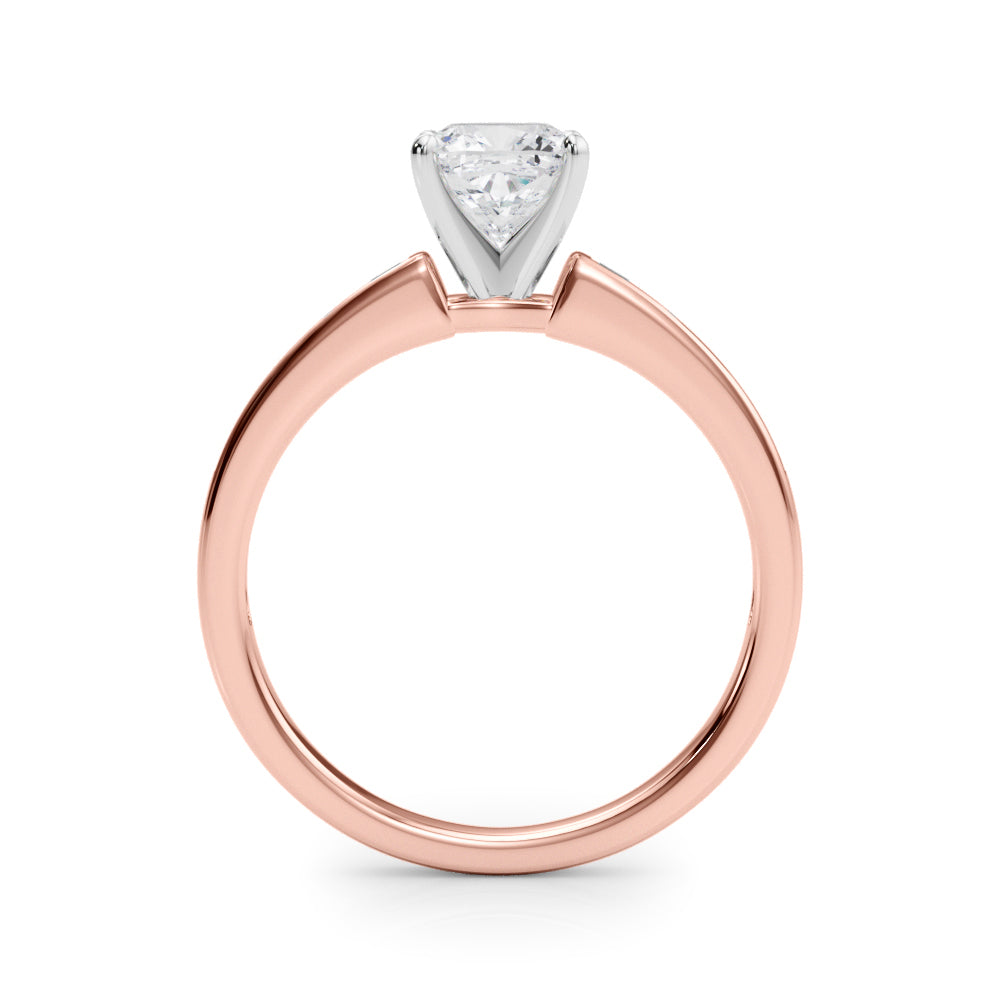 Lustrous Fancy Shape Remounts Princess Diamond Engagement Ring in 10K/14K gold and platinum with certified lab-grown or natural diamonds