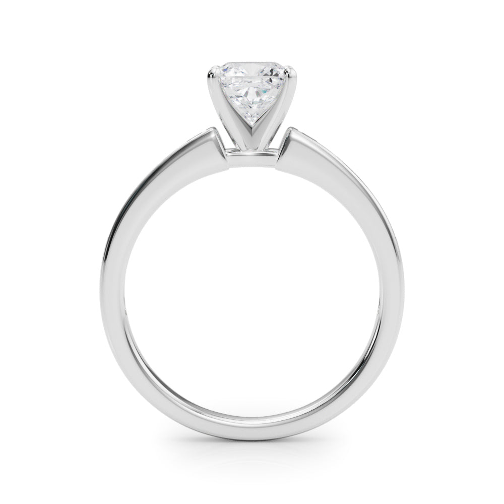 Lustrous Fancy Shape Remounts Princess Diamond Engagement Ring in 10K/14K gold and platinum with certified lab-grown or natural diamonds