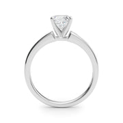 Lustrous Fancy Shape Remounts Princess Diamond Engagement Ring in 10K/14K gold and platinum with certified lab-grown or natural diamonds