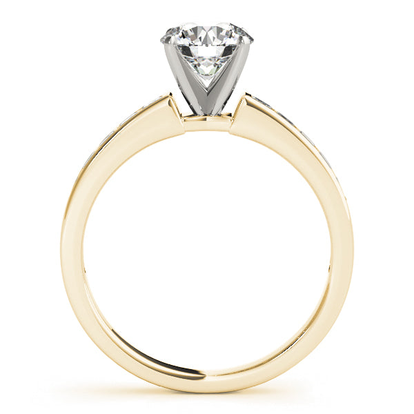 Lustrous Fancy Shape Remounts Princess Diamond Engagement Ring in 10K/14K gold and platinum with certified lab-grown or natural diamonds