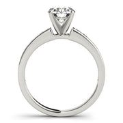 Lustrous Fancy Shape Remounts Princess Diamond Engagement Ring in 10K/14K gold and platinum with certified lab-grown or natural diamonds