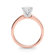 Lustrous Fancy Shape Remounts Princess Diamond Engagement Ring in 10K/14K gold and platinum with certified lab-grown or natural diamonds