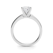 Lustrous Fancy Shape Remounts Princess Diamond Engagement Ring in 10K/14K gold and platinum with certified lab-grown or natural diamonds