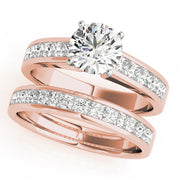 Opulent Fancy Shape Remounts Princess Diamond Engagement Ring in 10K/14K gold and platinum with certified lab-grown or natural diamonds