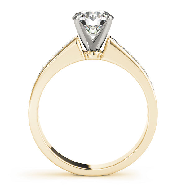Opulent Fancy Shape Remounts Princess Diamond Engagement Ring in 10K/14K gold and platinum with certified lab-grown or natural diamonds