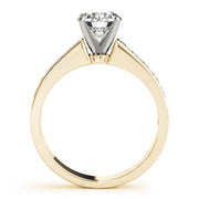 Opulent Fancy Shape Remounts Princess Diamond Engagement Ring in 10K/14K gold and platinum with certified lab-grown or natural diamonds