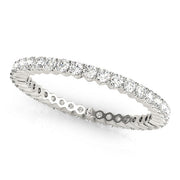 Prong Set Full Eternity Ring in Gold & Platinum