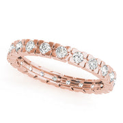 Diamond Full Eternity Ring in Gold & Platinum
