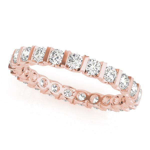 Diamond Full Eternity Ring in Gold & Platinum