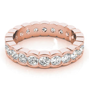 Diamond Full Eternity Ring in Gold & Platinum